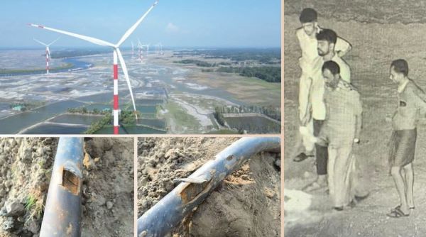 পোকখালী ও চৌফলদণ্ডী ৬০ মেগাওয়াট বায়ু বিদ্যুৎ প্রকল্পে নাশকতা