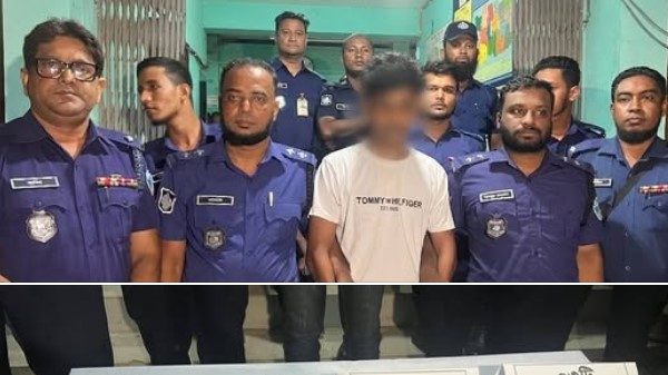 বেগমগঞ্জ পুলিশ কর্তৃক ৩টি বিদেশি পিস্তলসহ গ্রেফতার-১