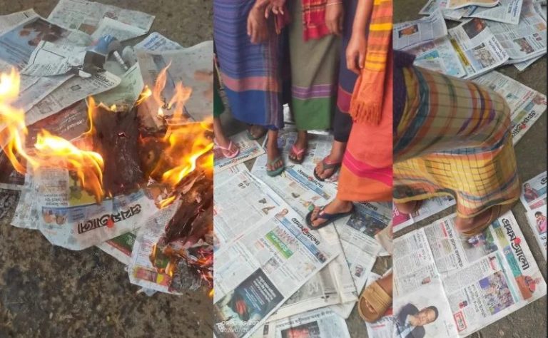 সাজেকে বিজিবি’র গাড়ির ধাক্কায় অন্ত:সত্তা শিক্ষিকার মৃত্যুর প্রতিবাদে বিক্ষোভ